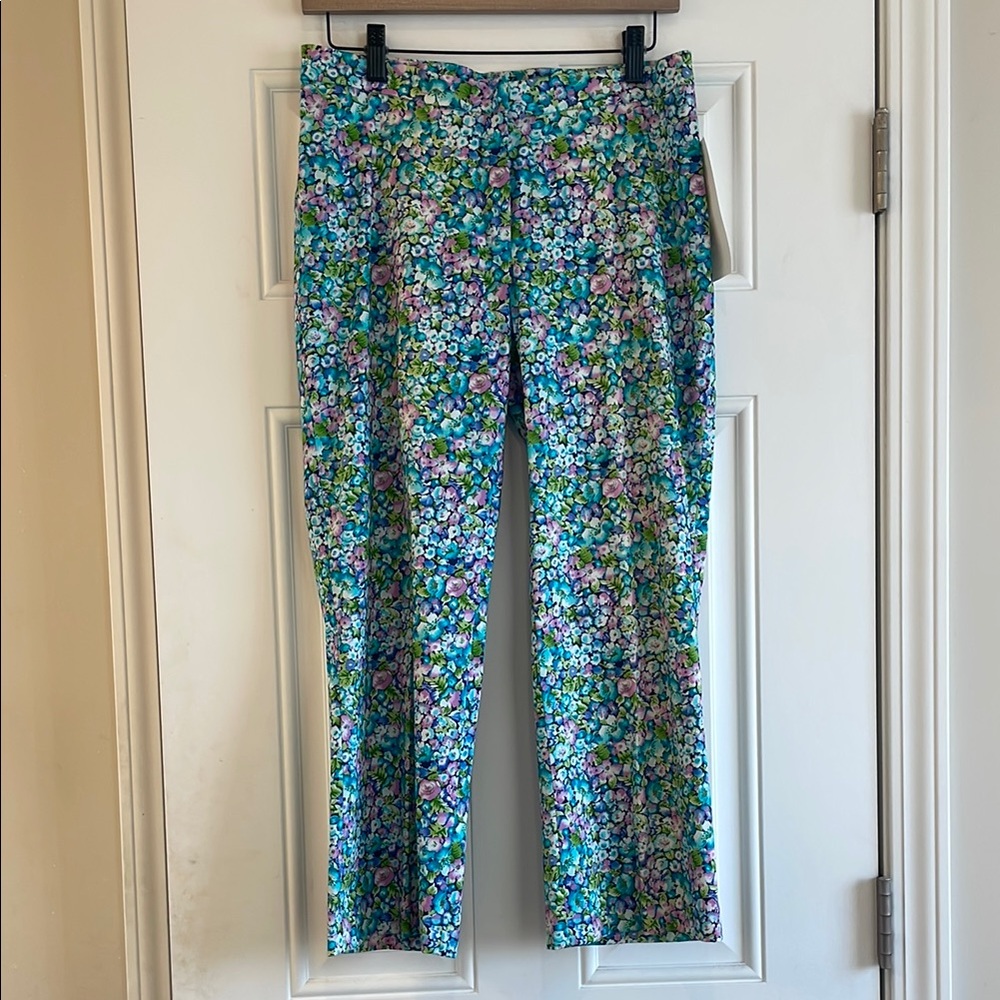 Floral Patterned Cropped Pants Sz 4/6